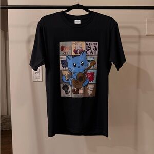 Cat Taylor Swift Eras Black T-Shirt